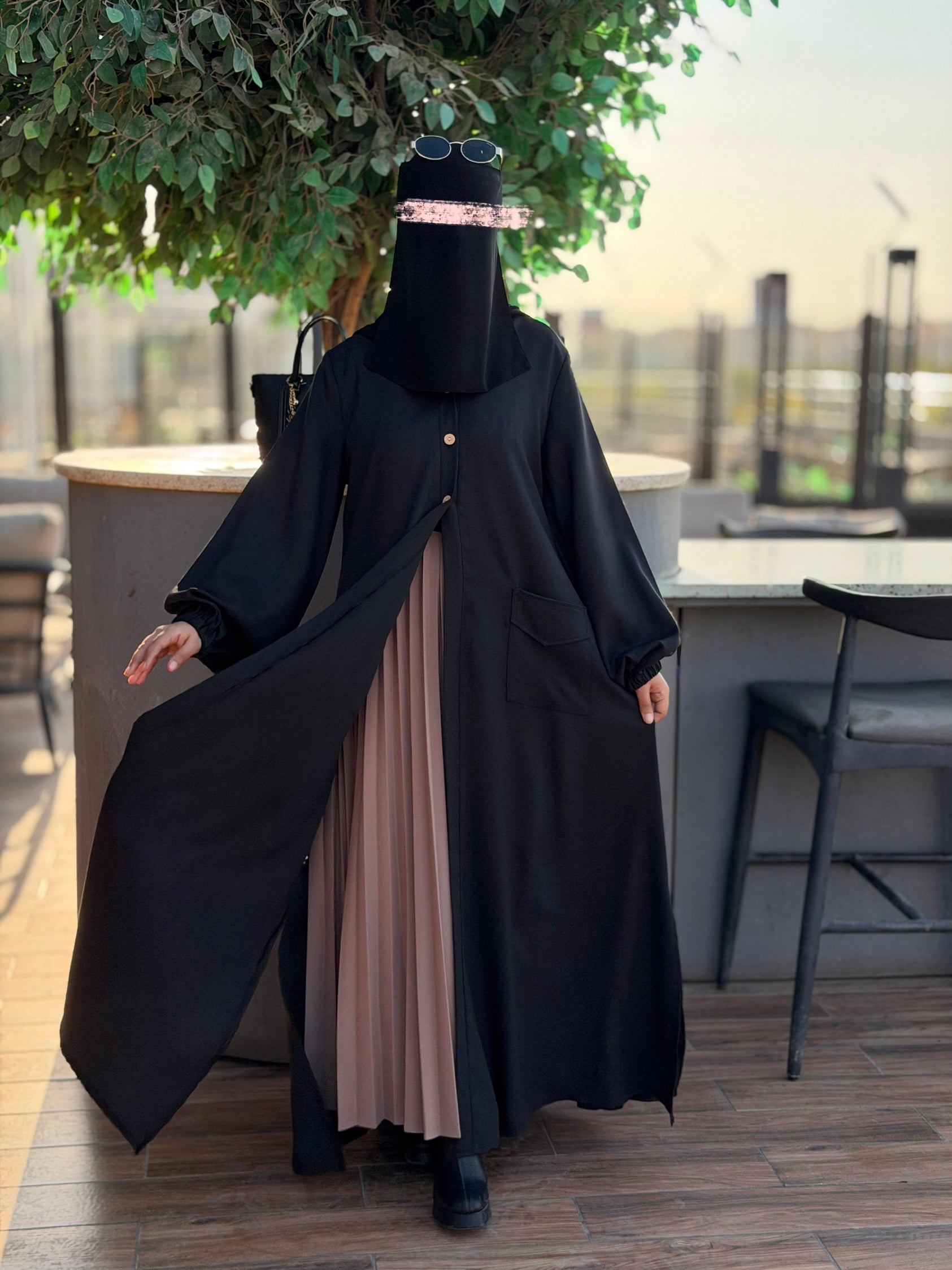 Besan open Dress