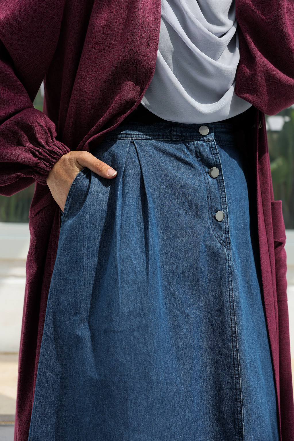 Denim skirt