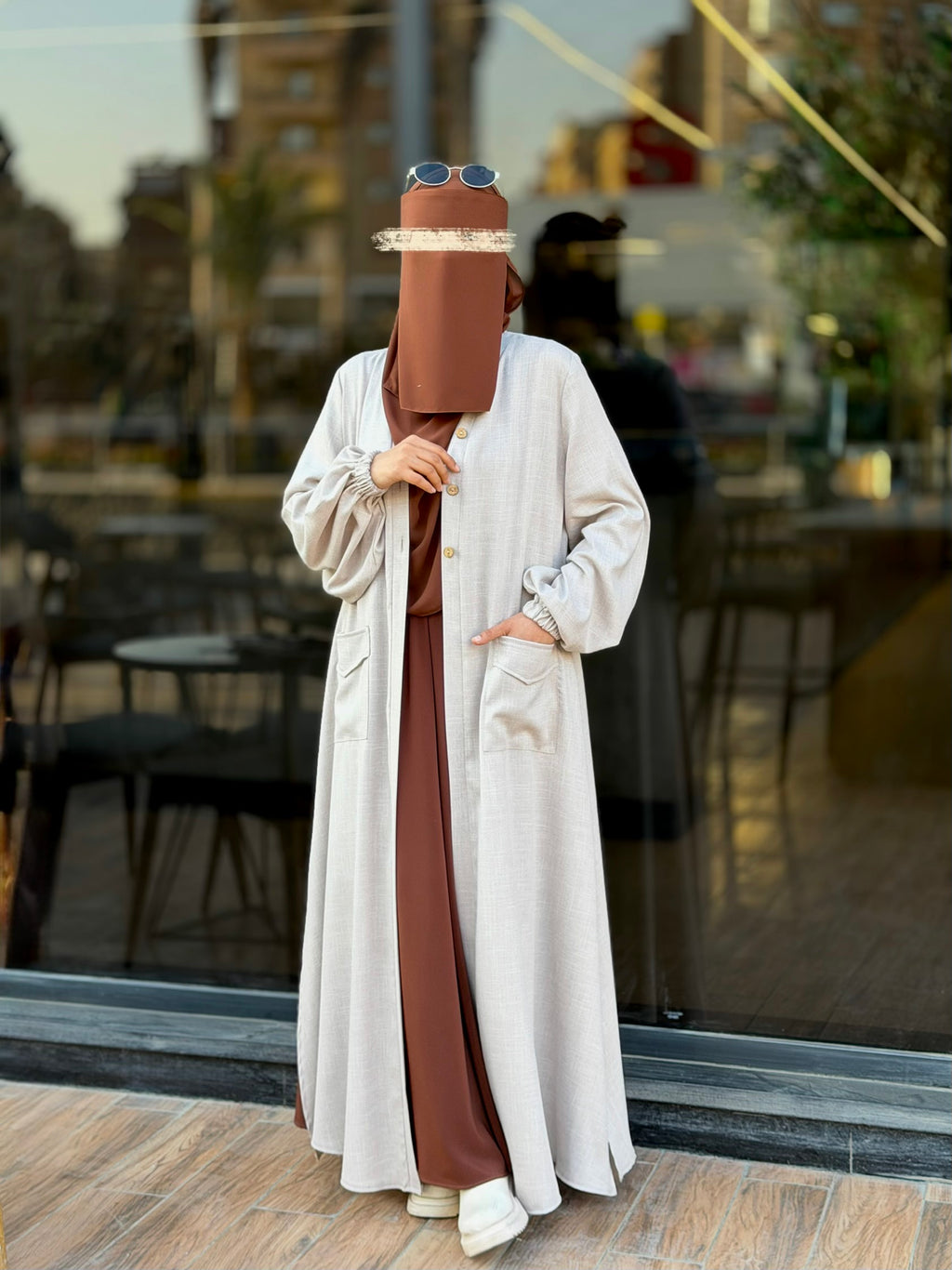 Besan open Dress