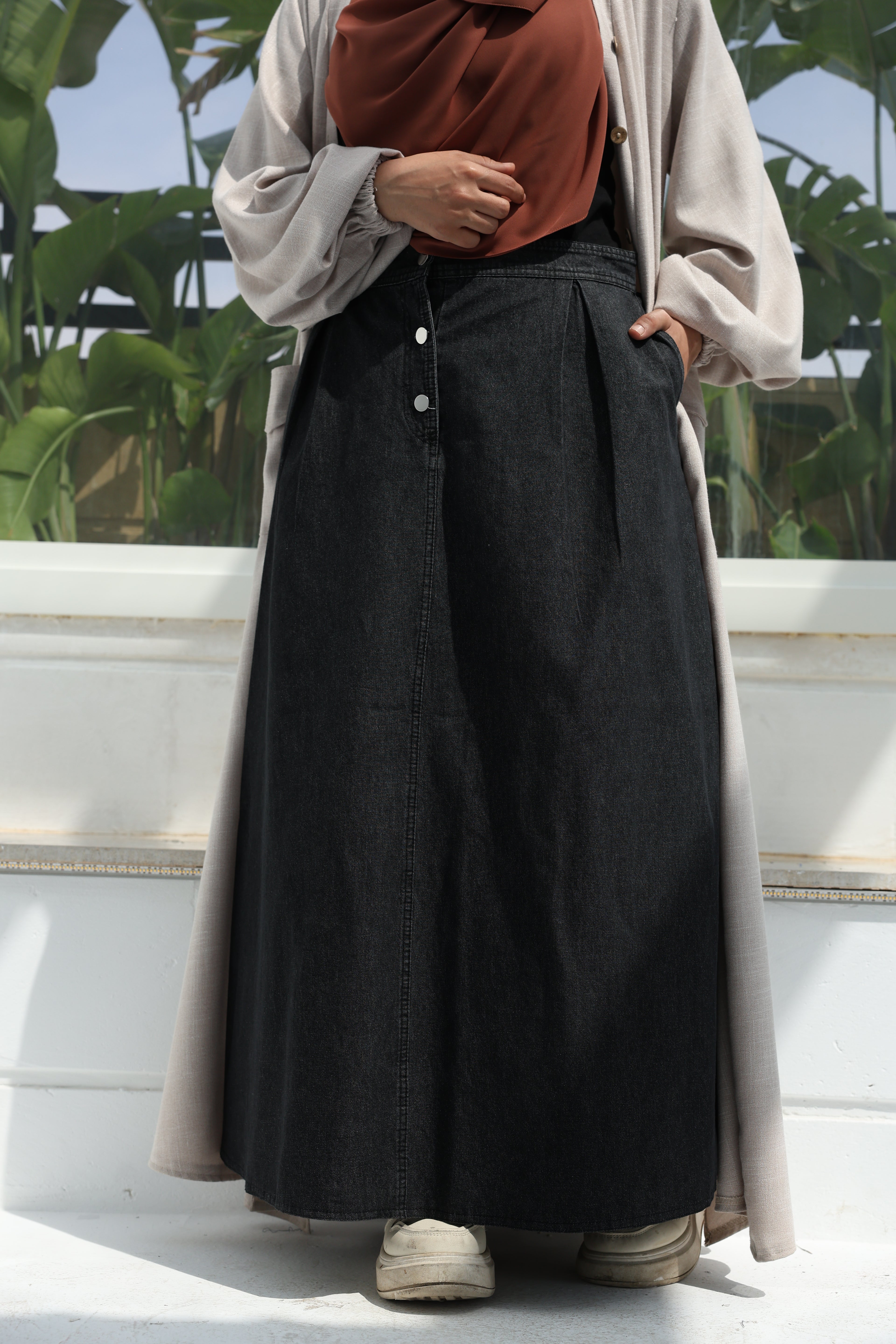 Denim skirt