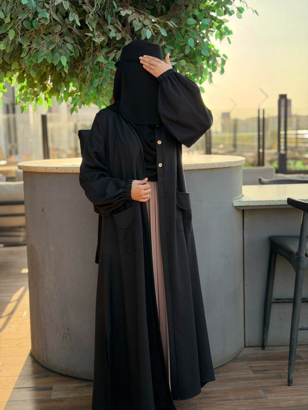 Besan open Dress
