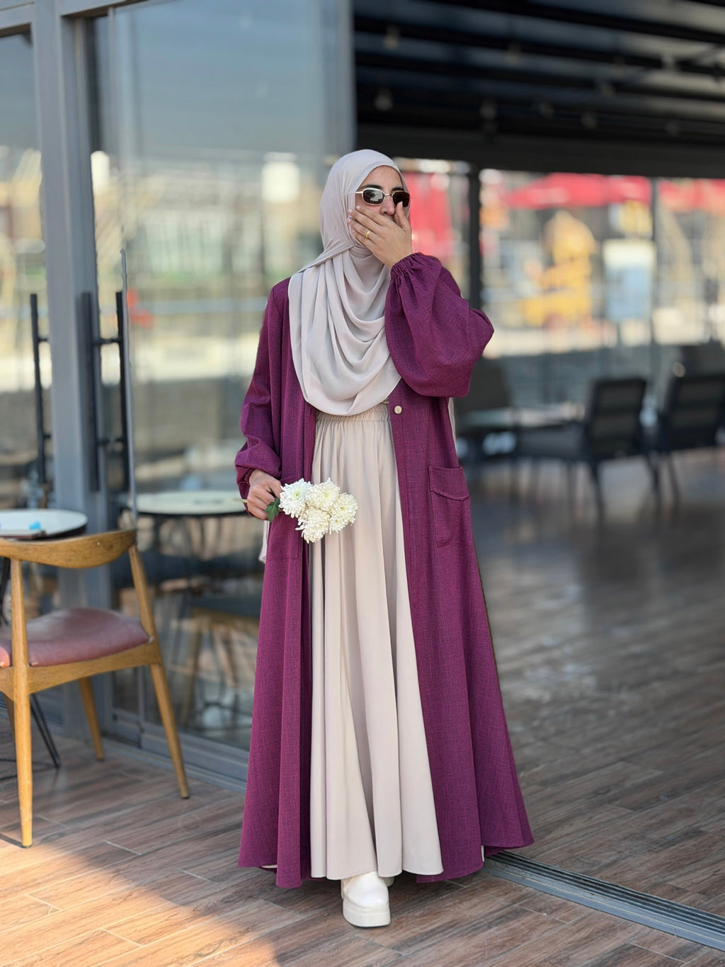Besan open Dress