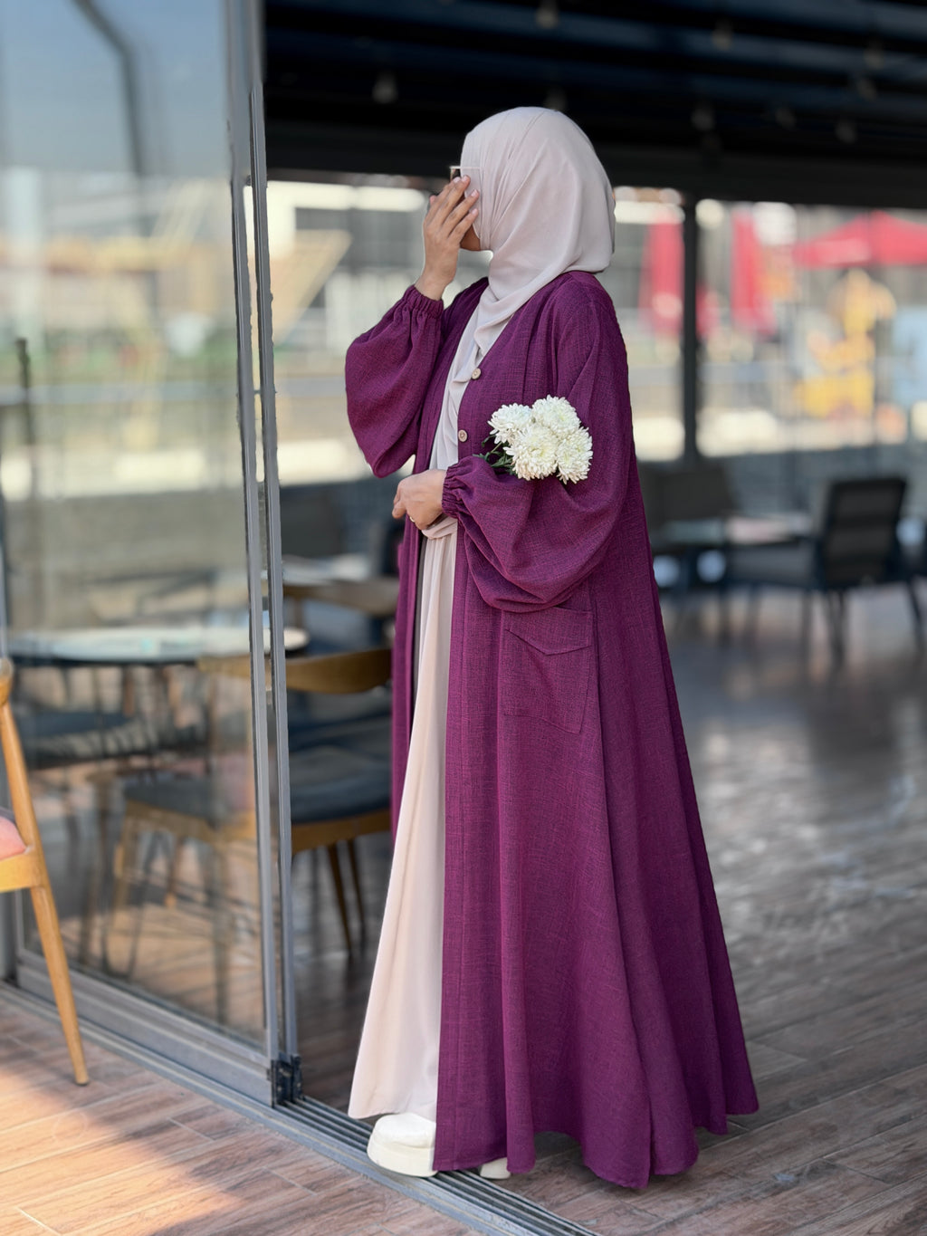 Besan open Dress